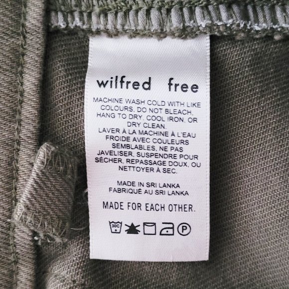 Aritzia Wilfred Free Army Green High-Rise Modern Cargo Utility Pants - Size 00 - Picture 8 of 12